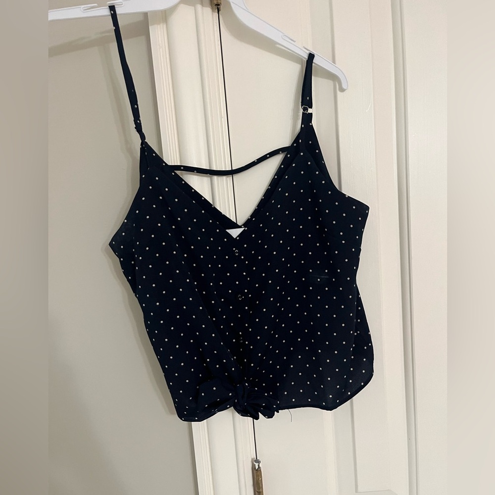 J.O.A. Polka Dot Top Size Small